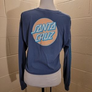 Santa Cruz Long Sleeve Crop Top